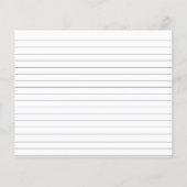 バイオレットラベンダーフラワーズブライダルシャワーレシピカード (裏面)