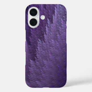 バイオレットリラックスパープルタータンフェザーパターン iPhone 16ケース