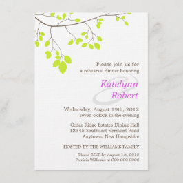 バイオレットロマンスリハーサルディナー招待状 招待状