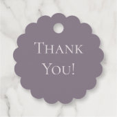 バイオレットローズ フラワーリース(花冠) with モノグラム フェイバータグ (裏面)