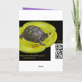 バイオレットワイルドフラワーイースター恵み シーズンカード (裏面)