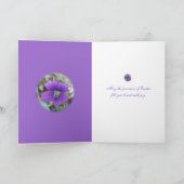 バイオレットワイルドフラワーイースター恵み シーズンカード (内部)