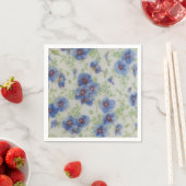 バイオレットワイルドフラワーカクテルナプキン スタンダードカクテルナプキン (インサイチュ)