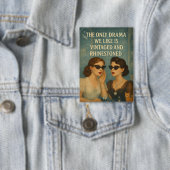 バイオレットヴィンテージライン石ドラマのピンのヒント 缶バッジ (インサイチュ)