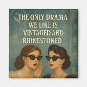 バイオレットヴィンテージライン石ドラママグネットのヒント マグネット (正面)