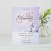 バイオレット冬の風景結婚林 招待状 (スタンド正面)