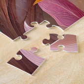 バイオレット喉を通したソングバードファンタジーバード ジグソーパズル (側面)