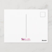 バイオレット喉を通したソングバードファンタジーバード ポストカード (裏面)