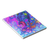 バイオレット島を流れ絵を描る最も熱いアートトレンド ノートパッド (アングル)