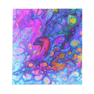 バイオレット島を流れ絵を描る最も熱いアートトレンド ノートパッド