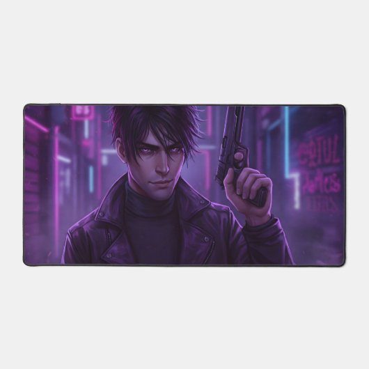 バイオレット幽霊 デスクマット (正面)