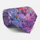 バイオレット抽象化 ネクタイ (ロール)
