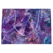 バイオレット抽象化 ラージペーパーバッグ (正面)