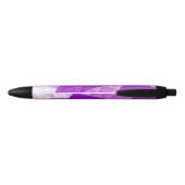 バイオレット抽象芸術パターン 黒ボールペン (裏面)