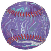 バイオレット本物のデザインソフトボール ソフトボール (裏面)