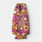 バイオレット水玉模様パターン ボトルクーラー (裏面)