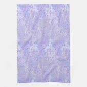 バイオレット水玉模様 キッチンタオル (縦)
