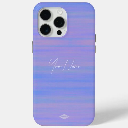 バイオレット水色ルック携帯電話ケース Case-Mate iPhoneケース (裏面)
