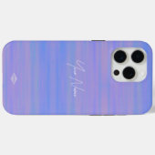 バイオレット水色ルック携帯電話ケース Case-Mate iPhoneケース (裏面 (横))