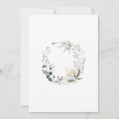 バイオレット淡い色のフローラパステルと結婚のキャンドル セーブザデート (裏面)