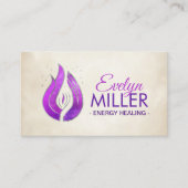 バイオレット火炎と手 名刺 (正面)