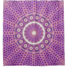 バイオレット炎ハイブ シャワーカーテン