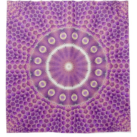 バイオレット炎ハイブ シャワーカーテン (正面)