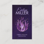 バイオレット炎 – アメジスト 名刺 (正面)