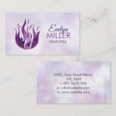 バイオレット炎 – アメジスト 名刺 (正面/裏面)