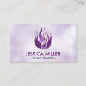 バイオレット炎 – アメジスト 名刺 (正面)