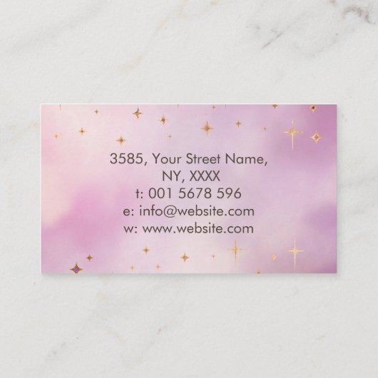 バイオレット炎 名刺 (裏面)