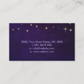 バイオレット炎 – 癒し手 – 水彩 名刺 (裏面)