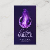 バイオレット炎 – 紫色の炎 名刺 (正面)