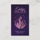 バイオレット炎 – 紫色の炎 名刺 (正面)