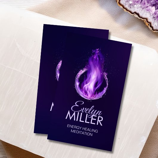 バイオレット炎 – 紫色の炎 名刺