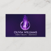 バイオレット炎 – 紫色の炎 名刺 (正面)