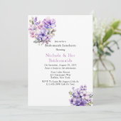 バイオレット牡丹とバラブリデスメイドランチョン 招待状 (スタンド正面)