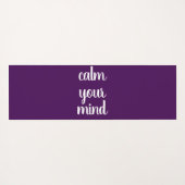 バイオレット白い呼吸あなたの心を落ち着かせる ヨガマット (裏面(横))