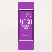 バイオレット白色星 ヨガマット (正面)