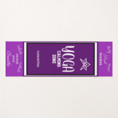 バイオレット白2トーン ヨガマット (正面(横))