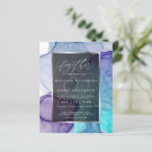 バイオレット素晴らしアクア液体抽象芸術インク2 (スタンド正面)