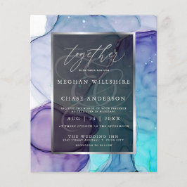 バイオレット素晴らしアクア液体抽象芸術インク2