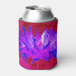バイオレット素晴らしブルーとホットピンクサボサボダリア 缶クーラー