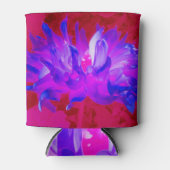 バイオレット素晴らしブルーとホットピンクサボサボダリア 缶クーラー (正面)