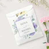 バイオレット素朴サマーワイルドフローラ結婚ズ フェイバーバッグ (封をした状態)