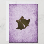 バイオレット素朴ボホ結婚ス 招待状 (裏面)