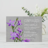 バイオレット結婚式招待状 招待状 (スタンド正面)