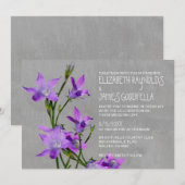 バイオレット結婚式招待状 招待状 (正面/裏面)