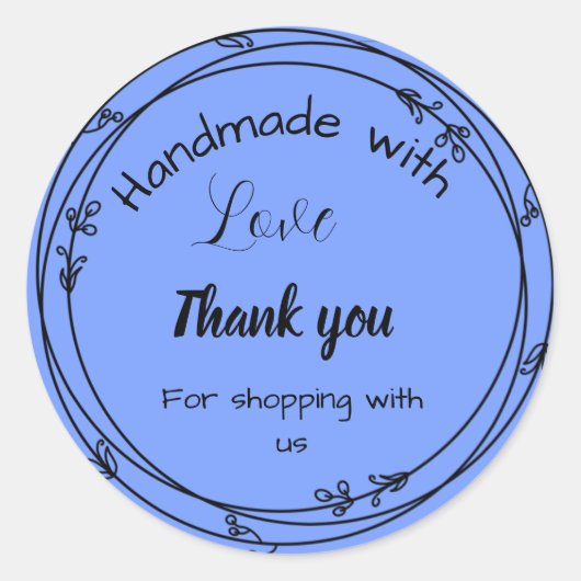 バイオレット色のビジネスシール ラウンドシール (正面)