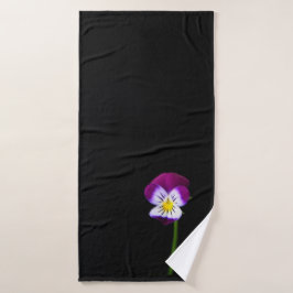 バイオレット花弁 バスタオルセット